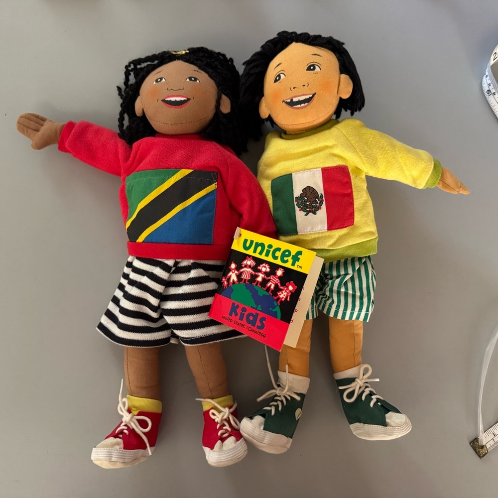 “UNICEF Kids” Soft Doll Boy & Girl 14”